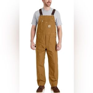 Size 10 big boys Carhartt Duck Bib Overalls. NWT